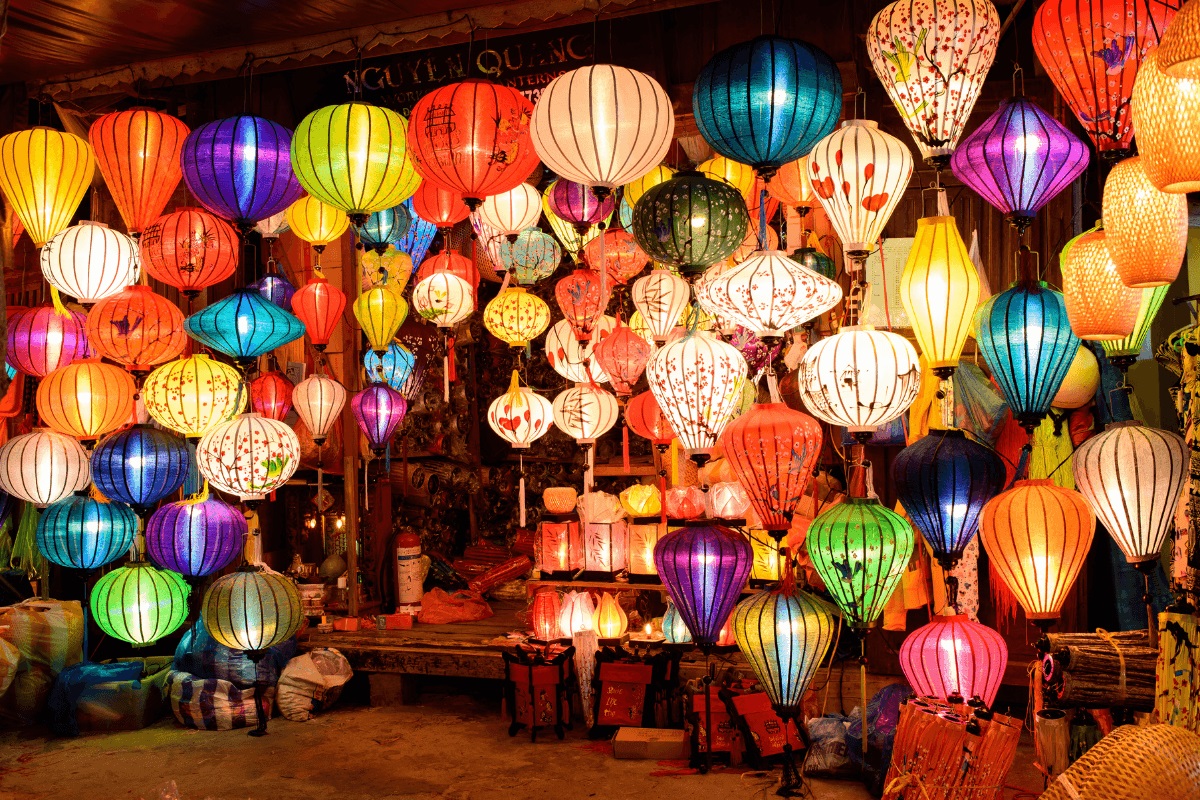 Every lantern glows like a brushstroke, illuminating the timeless beauty of Hoi An Ancient Town.